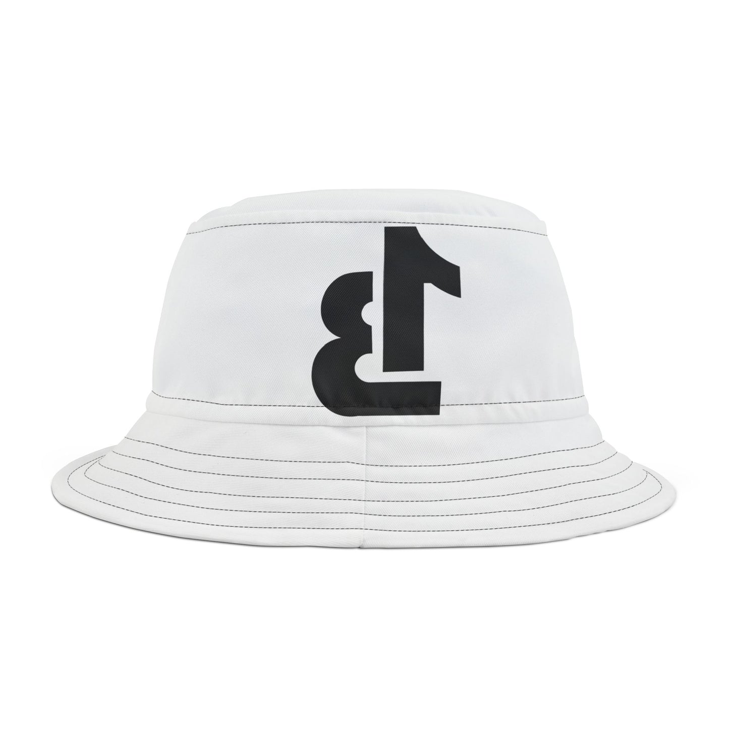 Stylish White Bucket Hat for Summer Adventures