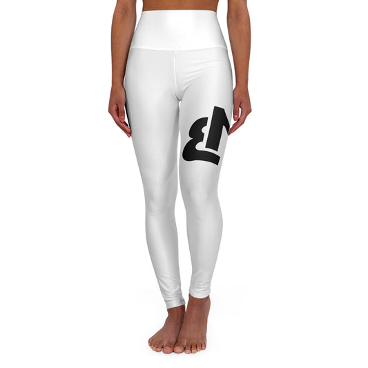 High Waisted Yoga Leggings with Bold Design