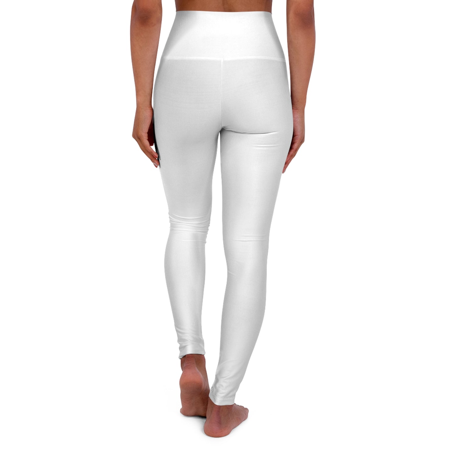 High Waisted Yoga Leggings with Bold Design