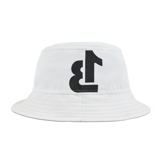 Stylish White Bucket Hat for Summer Adventures