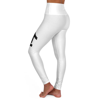High Waisted Yoga Leggings with Bold Design