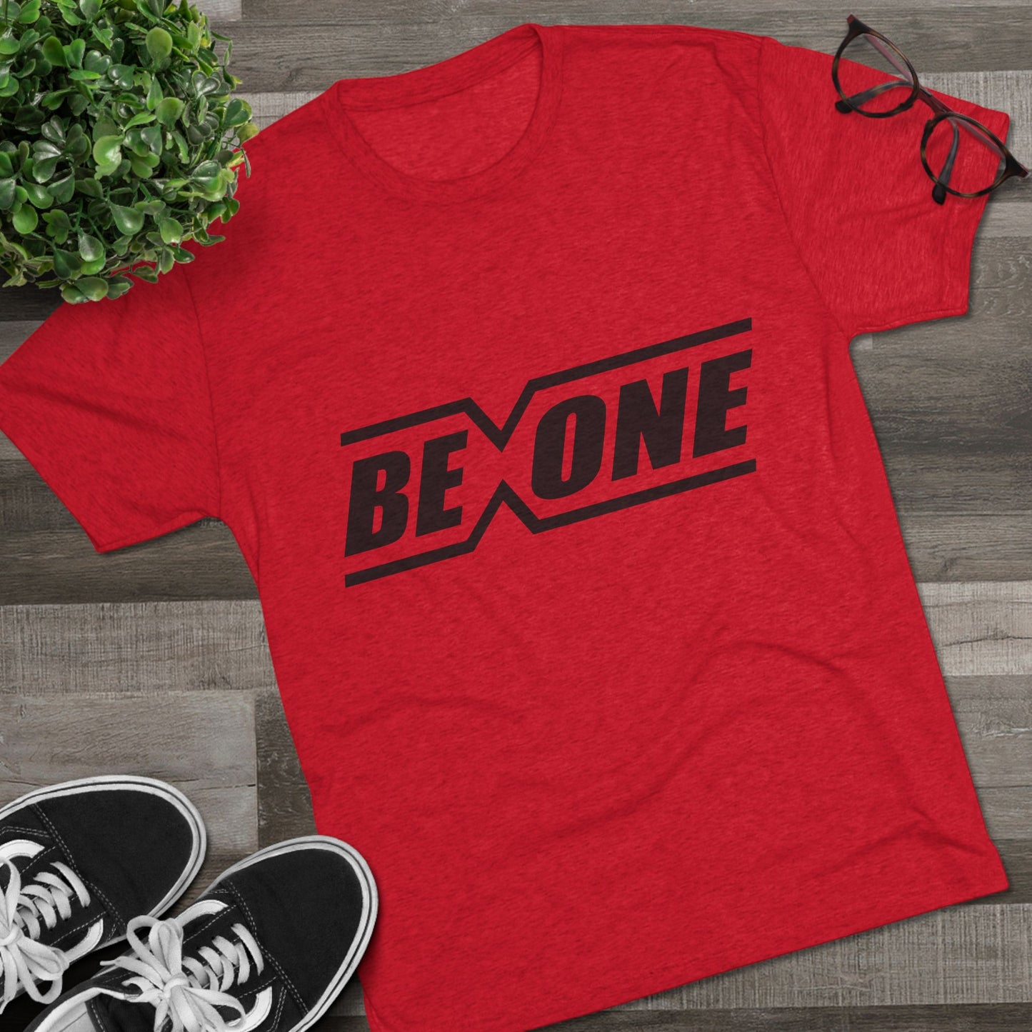 Be One Unisex Tri-Blend Crew Tee - Inspirational Graphic T-Shirt for Everyday Wear