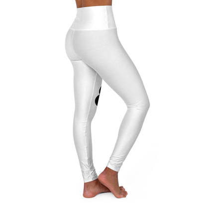 High Waisted Yoga Leggings with Bold Design